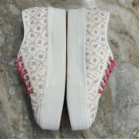 Superga X LoveShackFancy Floral Print Chunky Platform Sneakers - Picture 8 of 15